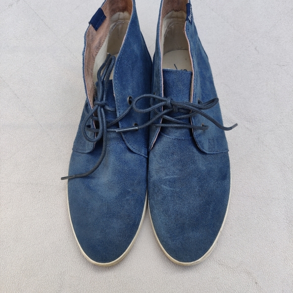 Soludos Desert Boot Chukka Blue Suede Boho Sz 7 - Picture 4 of 9